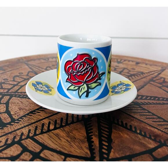 The Three Snails Ceramic Cup/Mug & Saucer Espresso Demitasse - Picture 2 of 9